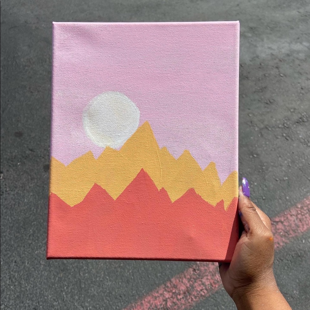 Light moon painting